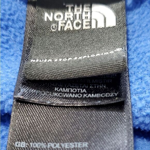 The North Face Blue Fleece 3/4 Zip Sweatshirt - Picture 6 of 6